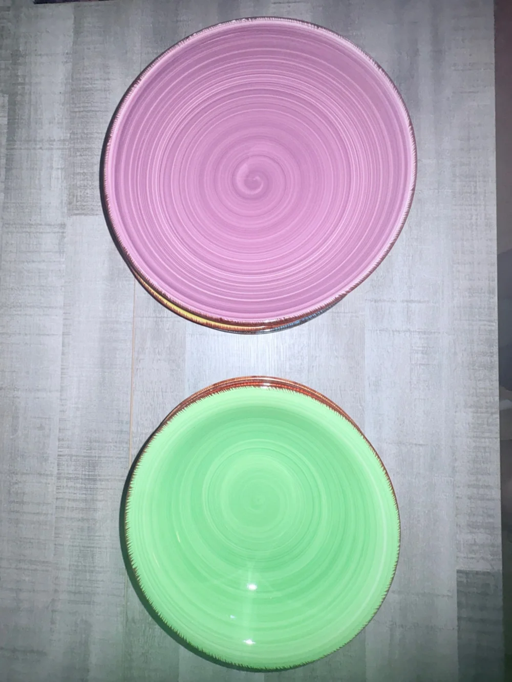 10 piece Vibrant Five-Piece Ceramic Plate & Bowl 🥣 Set — Multicolor - Stoneware